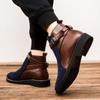 Outdoor Men Ankle Boot Mens Casual British Style Short Boot New High-Top Shoes Man Classic Retro Leather Chelsea Boots