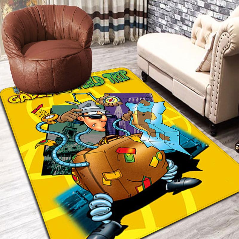 Inspector Gadget Rug Floor Mat for Living Room or Bedroom Soft and Comfortable Carpet a Gift for Birthday and Holiday.MFF0918623