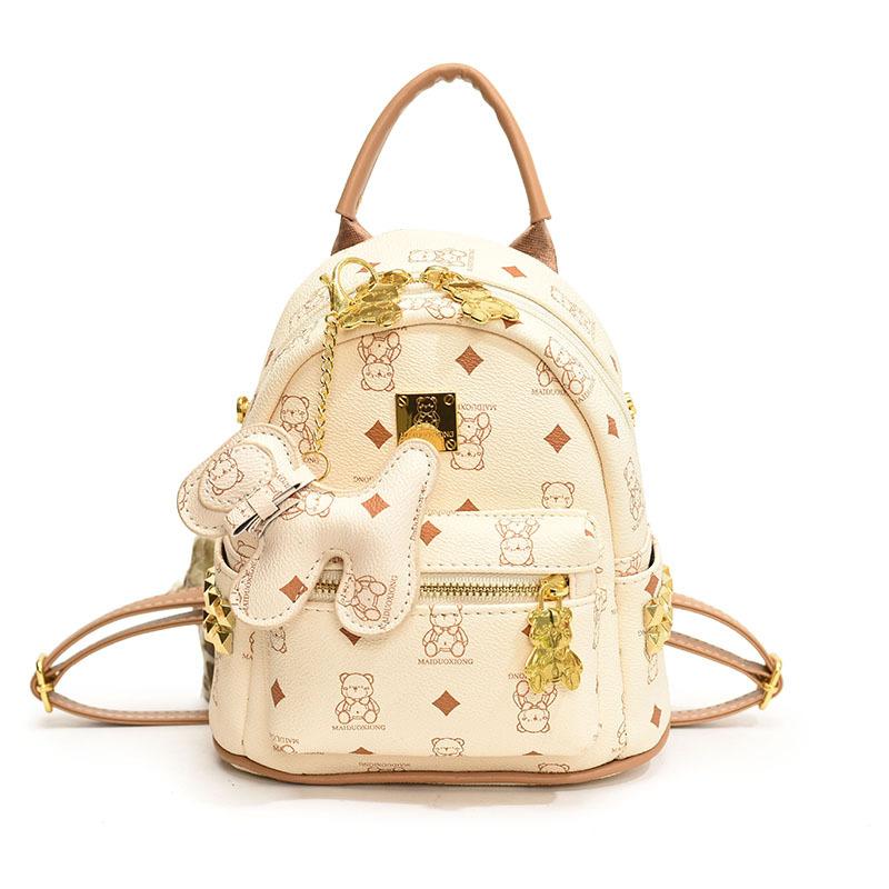 Ранняя весна новая высококлассная сумка медведь классический рюкзак универсальный на одно плечо женский