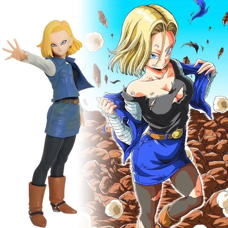 Stunning Seven Dragon Balls Super Saiyan Figurine Android 17 And 18 Pvc Model