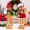 Seasonal Gingerbreads Man Gnomes Scalable Holiday Gingerbreads Man Gnomes Plush Doll Ornament for Table Display