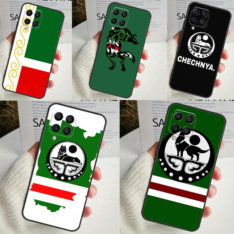 Чеченский флаг Чеченский волк для Samsung Galaxy M15 M55 M13 M33 M53 M21 M31 M51 M30s M20 M14 M34 M54 M12 M32 M52 чехол