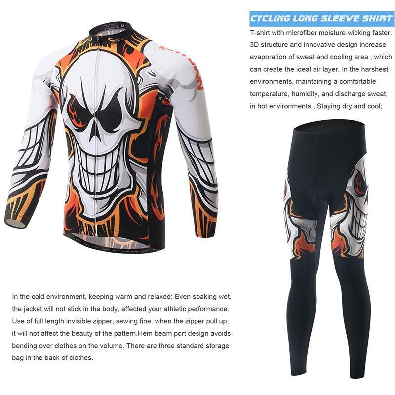 Комплект одежды для езды на велосипеде, профессиональные спортивные трикотажные изделия с длинными рукавами, быстросохнущая велосипедная одежда