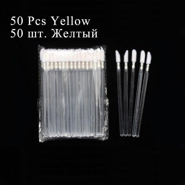 50/100pcs Disposable Makeup Lip Brush Lipstick Mascara Wands Applicators Eyelash Eyeshadow Lip Gloss Brushes Cosmetic Tools