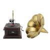 Vintage Phonograph Model Iron Erosion Resistant Retro Phonograph Gramophone Ornament Bronze