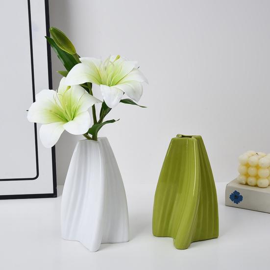 Скандинавская ваза для цветов Декоративная ваза современного искусства Небьющаяся бутылка для цветов для цветочной композиции Гостиная Домашний декор