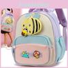 Bee Pattern Toddler Backpack With Bright Colors And Comfortable Shoulder Straps For School Use