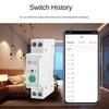 Electricity Statistics Tuya WiFi Smart Circuit Breaker Din Rail Switch  Smart Home