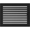 Вентиляционная крышка 22х30 черная с жалюзи