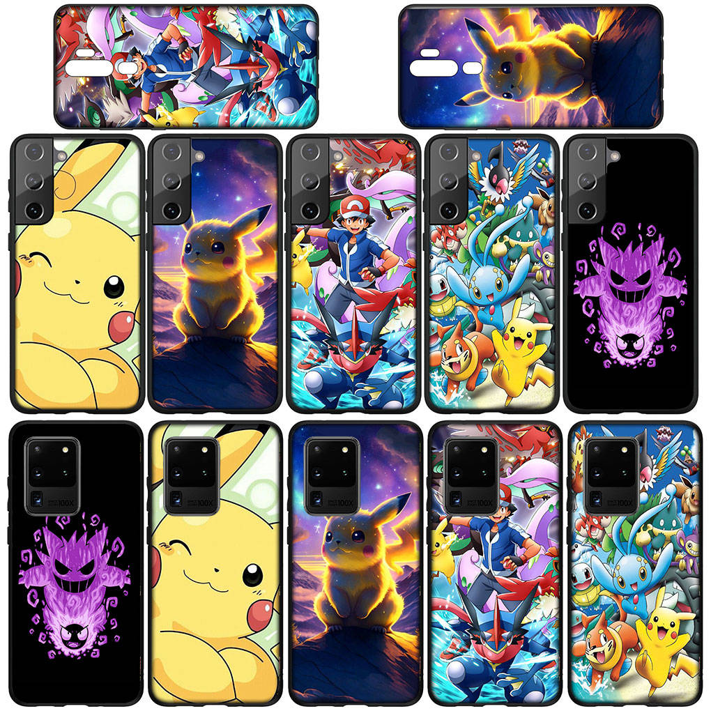 Cover for iPhone 16 15 14 Xiaomi Redmi Note 13 12 11 Pro Max X 10 8 9 XR Samsung Galaxy S24 S23 A15 13C OPPO Huawei Casing Pokemon Pikachu Phone Case