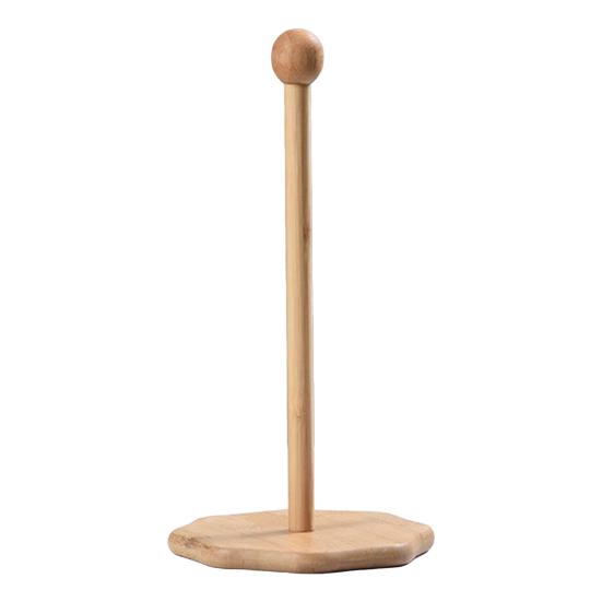 Бамбуковый держатель для бумажных полотенец, деревенский стоячий органайзер для бумажных полотенец, диспенсер для рулонов для кухонной столешницы, ванной комнаты, обеденного стола