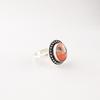 Orange Copper Turquois Gemstone 925 Stamped Silver Jewelry Handmade Promise Ring RR-62-47