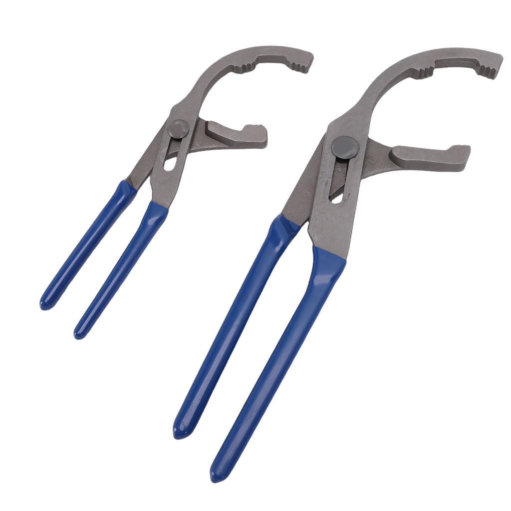 2PCS Oil Filter Wrench Set 9in 12in   Oil Filter Pliers Set for Cars Trucks Engine Filters