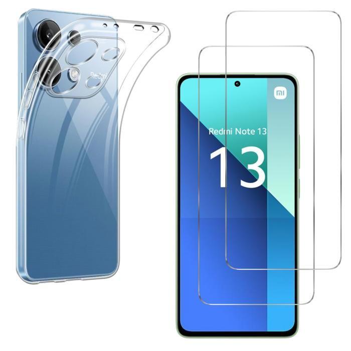 Coque pour Xiaomi Redmi Note 13 4G et 2 Verres Trempé Film Protection Ecran Phonillico®