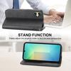 For Samsung Galaxy A07 4G Case Calf Texture PU Leather Wallet Phone Cover with Wrist Strap