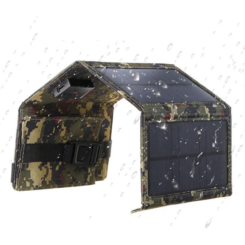 20W Solar Folding Bag: Portable 8W 5V USB Outdoor Mobile Phone Charger