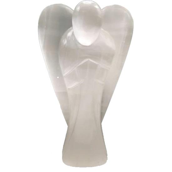 Селенитовые карманные крылья, статуя ангела, фигурки, кристалл-хранитель для духовной связи, кристалл ангела для домашнего декора, офисный стол, спальня, приборная панель автомобиля