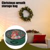 Сумка для хранения рождественских венков с ручкой, застежкой-молнией, прозрачная рождественская гирлянда, пылезащитная сумка-органайзер для хранения
