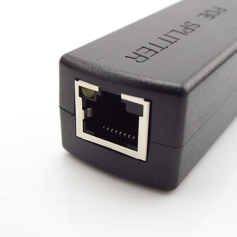 Разъем сплиттера Poe от 48 В до 12 В, адаптер питания Poe, инжекторный переключатель для ip-камеры, Wi-Fi кабель, настенная вилка США/ЕС