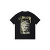 Футболка Stussy с коротким рукавом для подростков Свободный крой Хлопок 270 г Круглый вырез Повседневная одежда