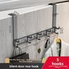 Modern Door Back Hook Rack With Removable Design For Bedroom Storage And Clothing Organization