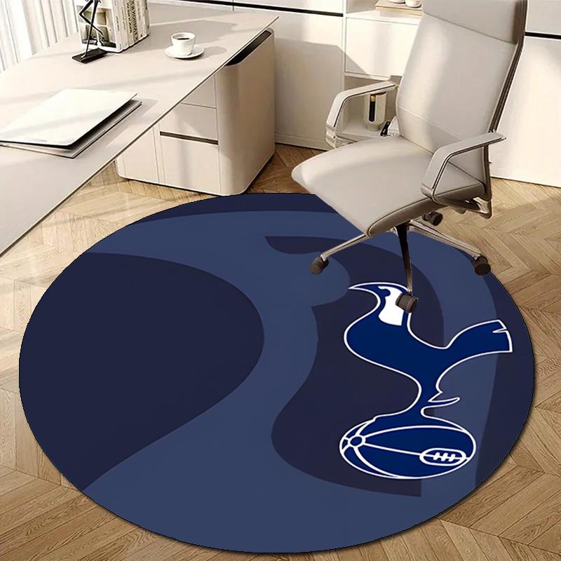 1pc T-Tottenham Hotspur Print Round Carpet Chair Round Carpet Suitable for Bedroom Living Room Home Decorative Carpet