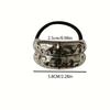 1/2/10pcs Geometric Metal Hair Rope for Women Elegant High Elasticity Does Not Hurt the Hair Scrunchies Girls High Pony