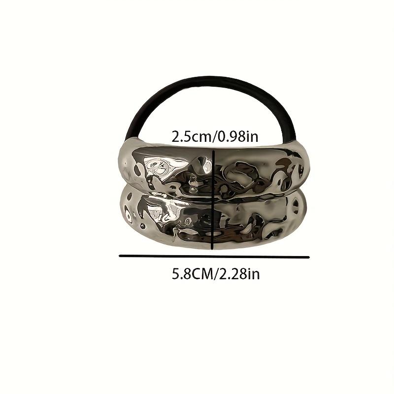 1/2/10pcs Geometric Metal Hair Rope for Women Elegant High Elasticity Does Not Hurt the Hair Scrunchies Girls High Pony
