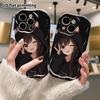 Чехол для телефона: 2D плоский, подходит для iPhone 18 17 16 15 14 13 12 Pro, аниме-девушка, идеальный подарок на Рождество и Хэллоуин