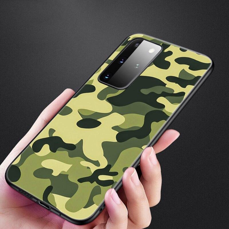 Чехол для телефона Camo Army Camo для Samsung Galaxy S20 S21 FE S10 Lite Note 20 10 Lite S8 S9 + S10E S10 Plus Ultra Black Cover