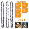 1/2/3pcs 14In 52DL 3/8"LP Electric Chainsaw Chain Semi Chisel Chainsaw Chain Spare Parts Chainsaw Chains