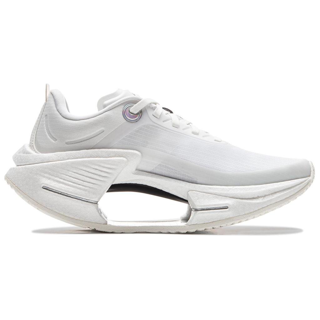 Li Ning Shadow 3 Essential Ткань Амортизация Поддержка Отскок Низкий верх Повседневные Беговые кроссовки Женские Белый ARRU006-3