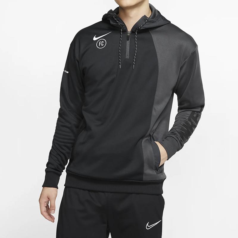 Nike Светоотражающая толстовка с капюшоном и завязками с логотипом Alphabet, черный, серый AT6098-060