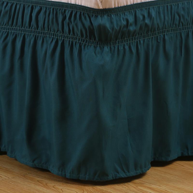 Однотонная эластичная юбка для кровати, подходящая для украшения спальни 90см/100см/150см/200см Кровать