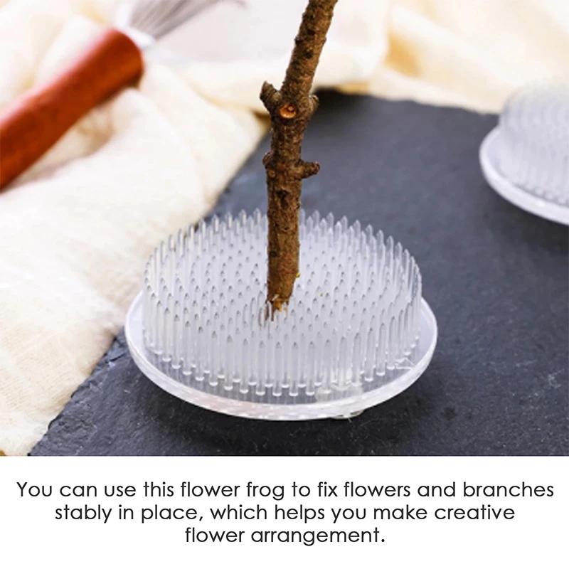 Круглая лягушка-цветок икебана с резиновой прокладкой, стационарный инструмент для аранжировки, резиновая основа, держатель, цветочный декоративный горшок