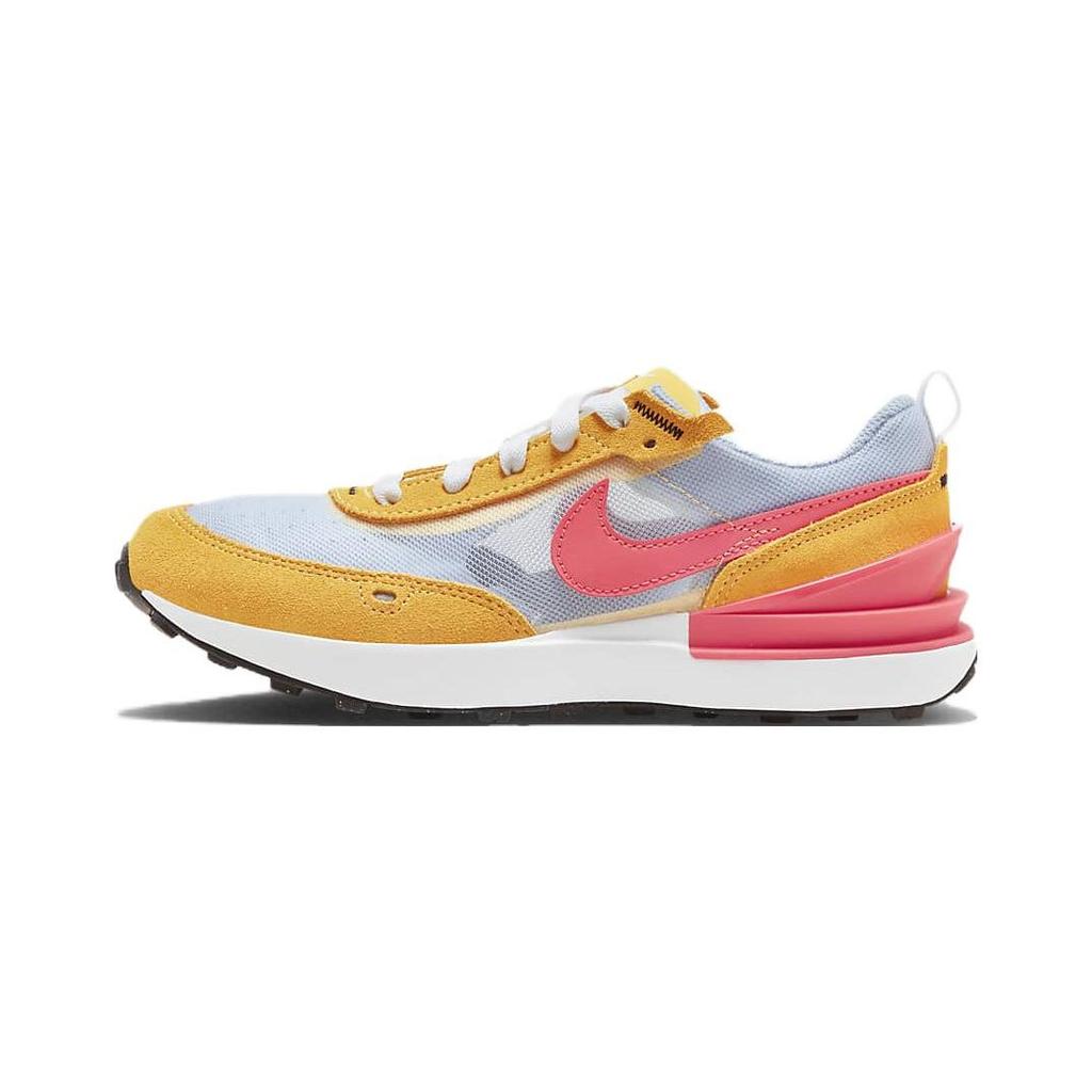 Nike Waffle One BP Нескользящая Амортизация Низкие Детские Повседневные Кроссовки Красно-Оранжевые Серые Дети Возраст 3-7 Лет DC0480-700
