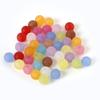 6-12mm Random Mixed Colors Round Acrylic Frosted Beads for DIY Jewelry Making Bracelet