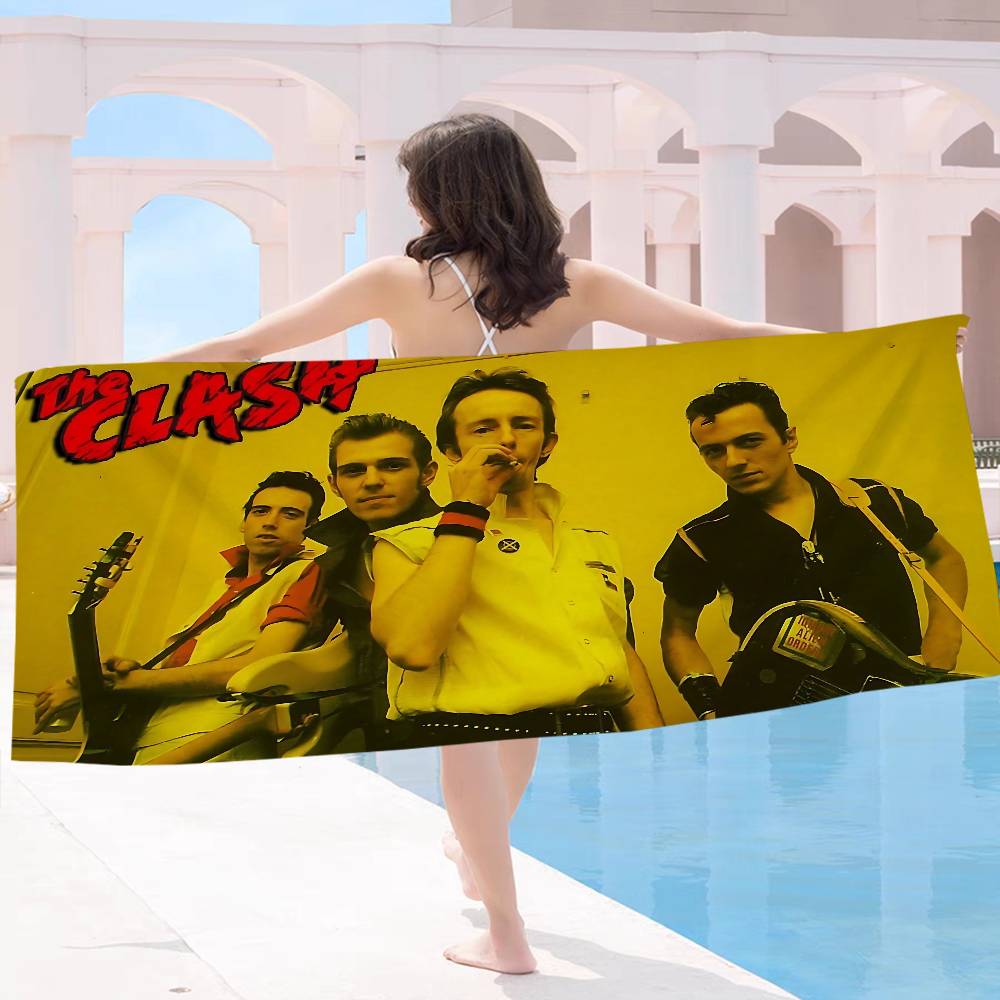 Полотенце для ванны C-Clash Band из микрофибры, мягкое, хорошо впитывающее влагу, дышащее, для девочек и детей, декоративное, с мультяшным рисунком, пляжное полотенце
