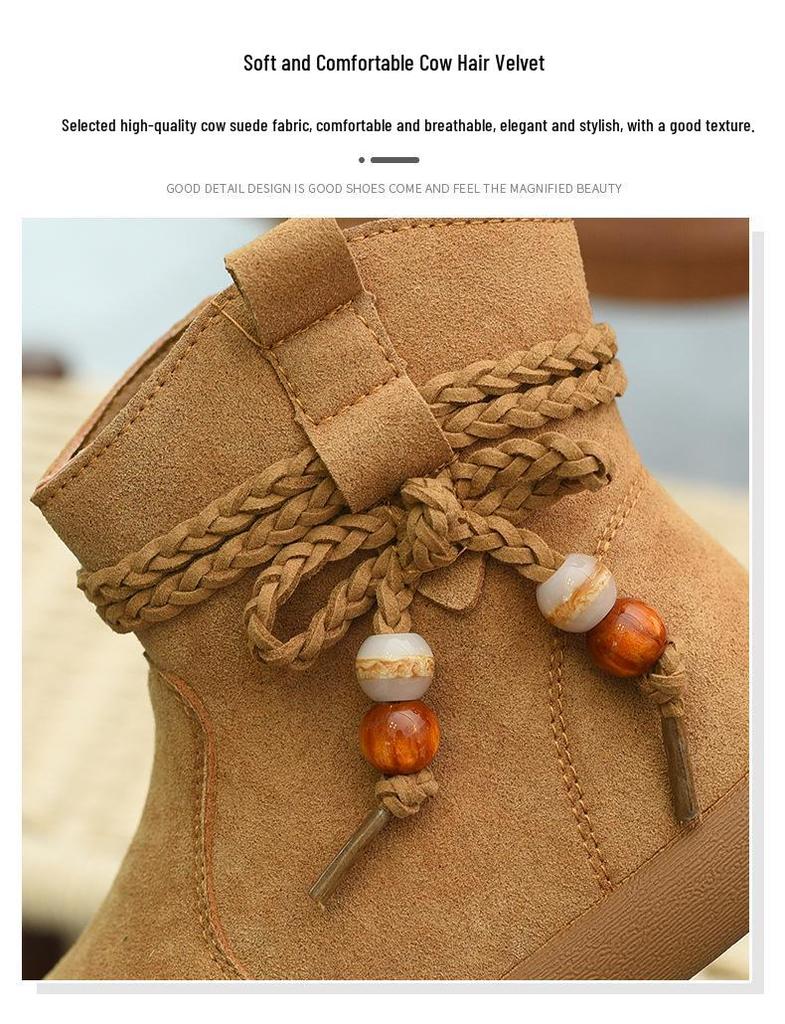 Кожаные ботинки на флисовой подкладке для девочек - Теплые, модные ботинки Martin Зима 2025