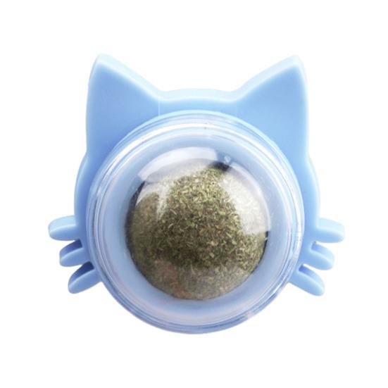 Catnip Ball Edible Catnip Ball Toy Safe Healthy Kitten Chew Teeth Cleaning Dental Toy Wall Treats Cat Lick Ball Toy for Indoor Cats