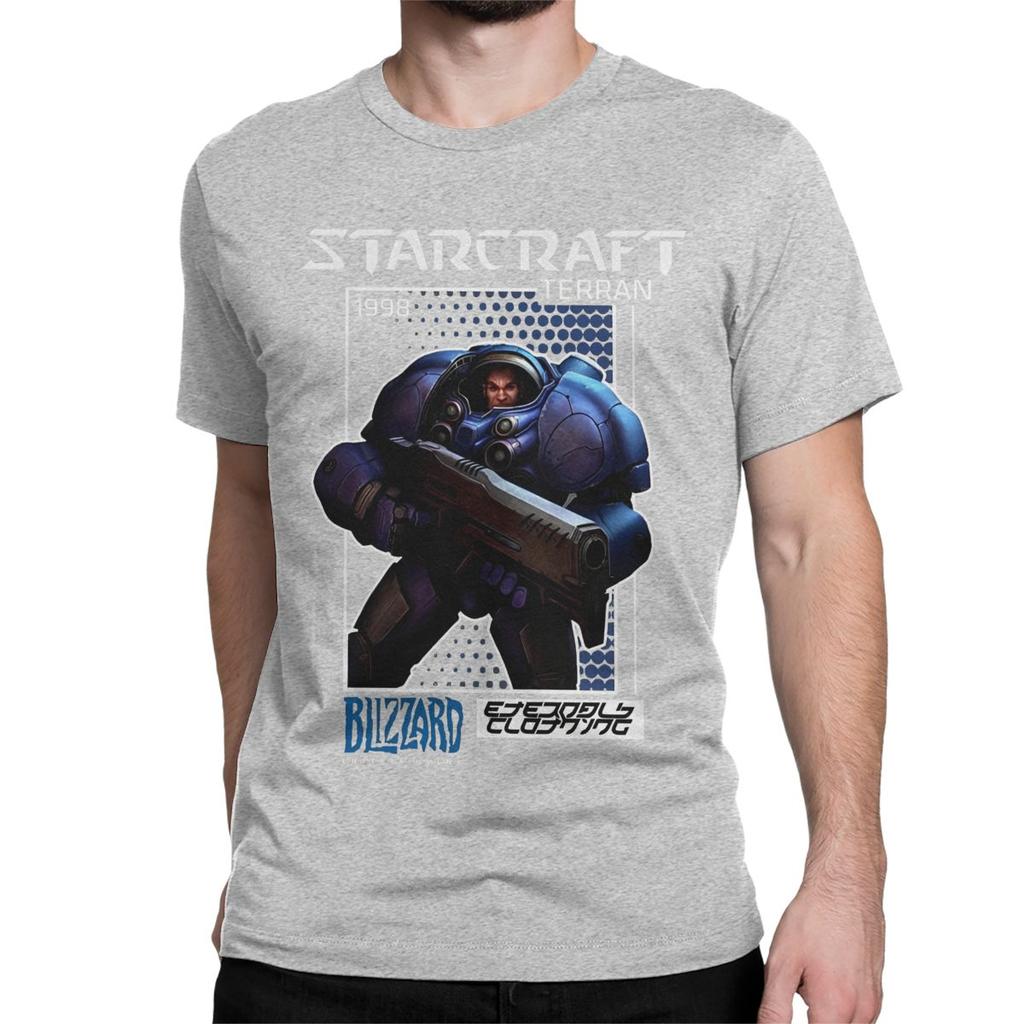 Terran StarCraft Game T-Shirt for Men Women Leisure Pure Cotton Tees Crew Neck Short Sleeve T Shirts Plus Size Clothes