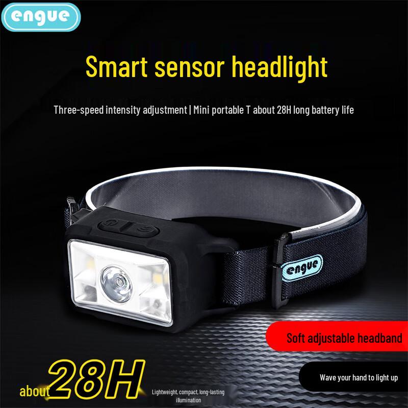 EnGu Rechargeable Silicone Sensor Headlamp EG-810