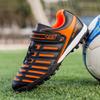 Детские футбольные бутсы, гвозди, липучка, начальная школа, мальчики и девочки, искусственная трава, тренировочная обувь для матчей, дышащая мягкая подошва