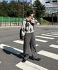 CUZNELLO Blend Argyle V-Neck Knit_Charcoal