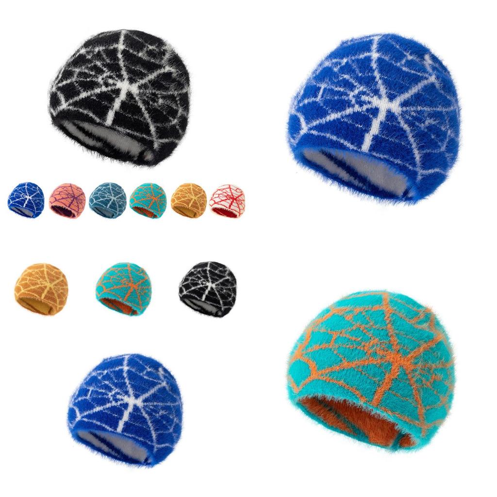 Trendy Knitted Cap For Teens Unisex Faux Mink Fabric With High Crown Design For Autumn Winter