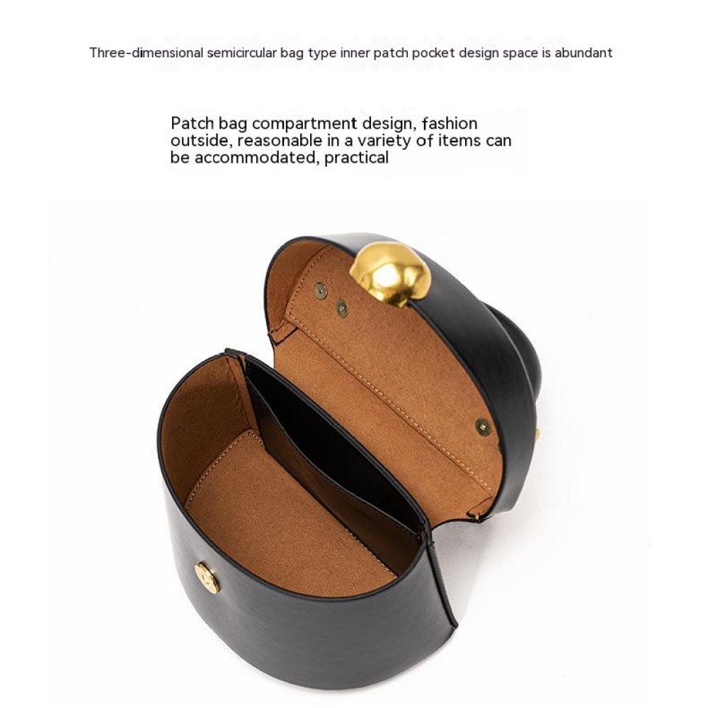 Металлическая сумка премиум-класса, кожаная сумка, сумка-ведро с ручкой, сумка через плечо из стерлингового серебра