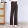 Ronghua 2025 Women's Straight-Leg High-Waist Casual Trousers