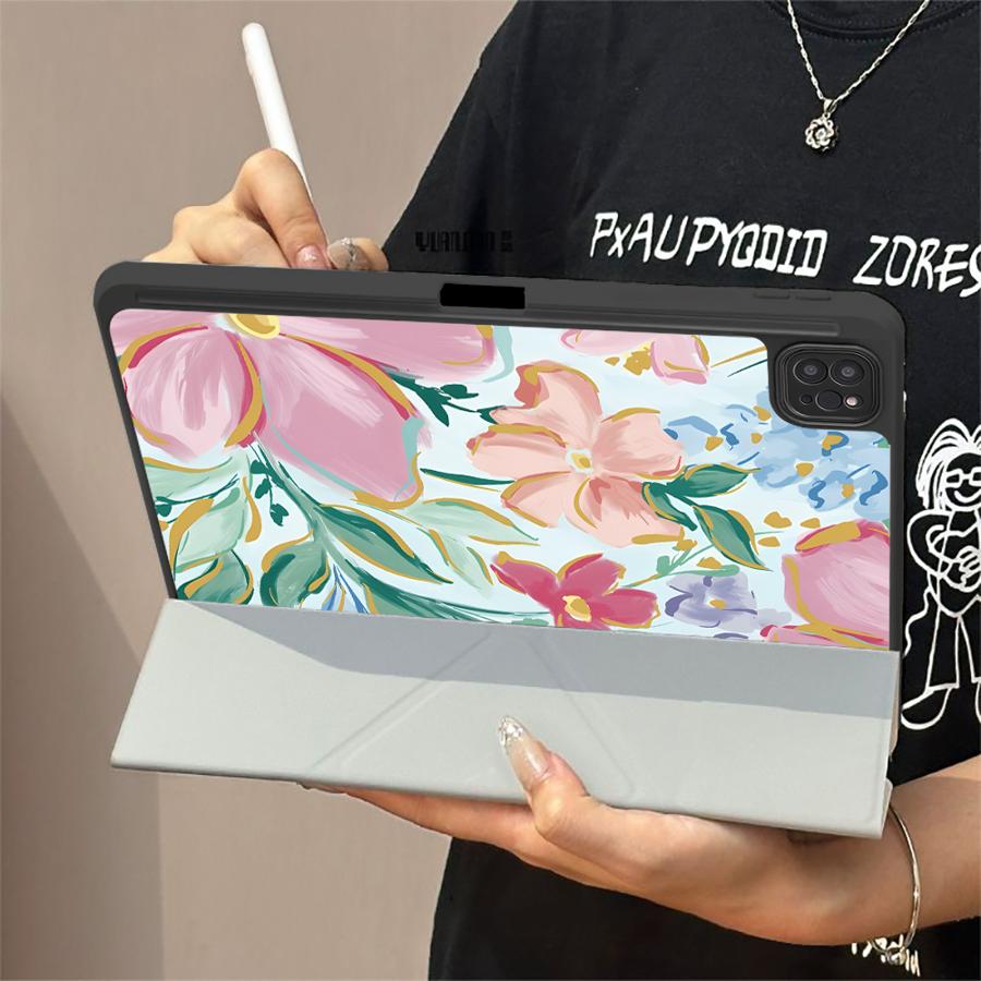 Чехол-подставка для планшета iPad Pro 2025 Mini 6 7 Pro 11-го 10-го 9-го 8-го 7-го 12,9 дюйма Air 4 5 M3 M2 1 2 M4 11 дюймов Мультяшный