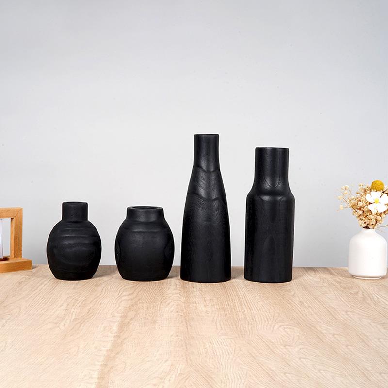 1 шт. деревянная ваза, кашпо, прочный искусственный цветочный горшок, настенный декор для гостиной