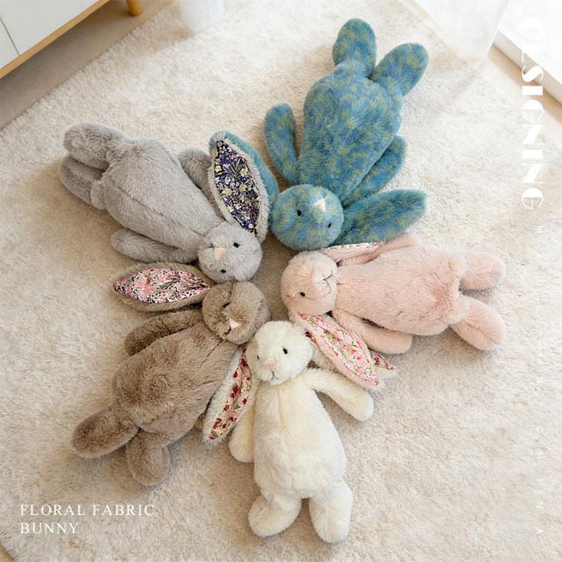 Easter Bunny Fabric Plush Doll With Short Pile Polyester For Kids Gift